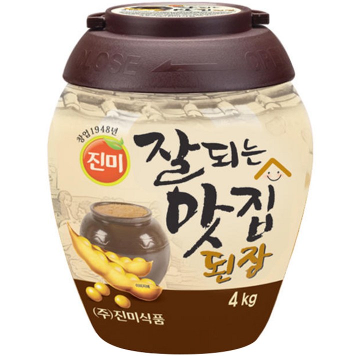 진미식품 진미 잘되는 맛집 된장 4kg, 1개