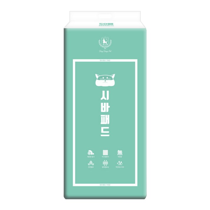 딩동펫 반려견 시바패드 프리미엄 레몬향 50매, 1개