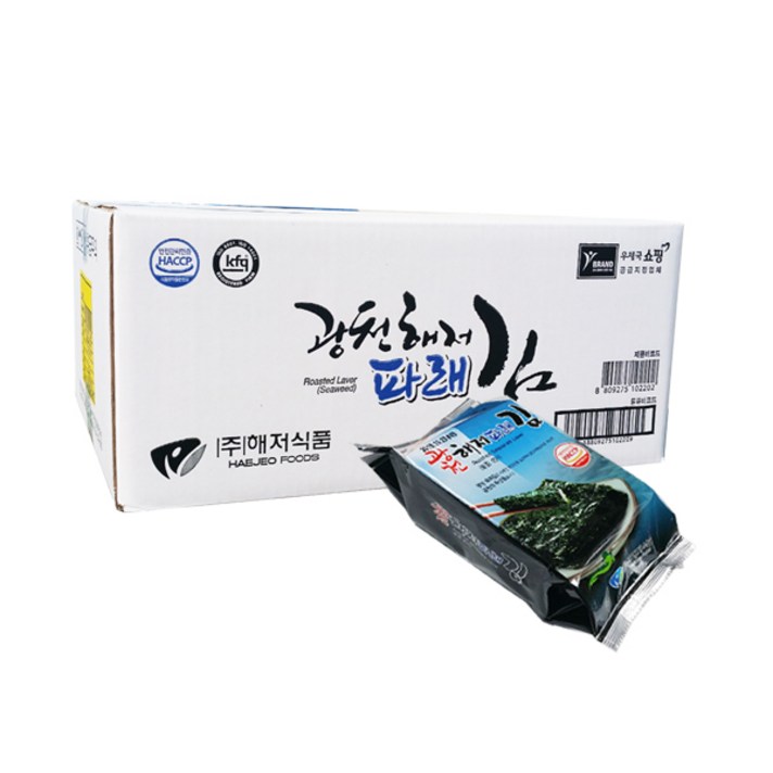 광천해저김 파래 식탁 김, 15g, 30개