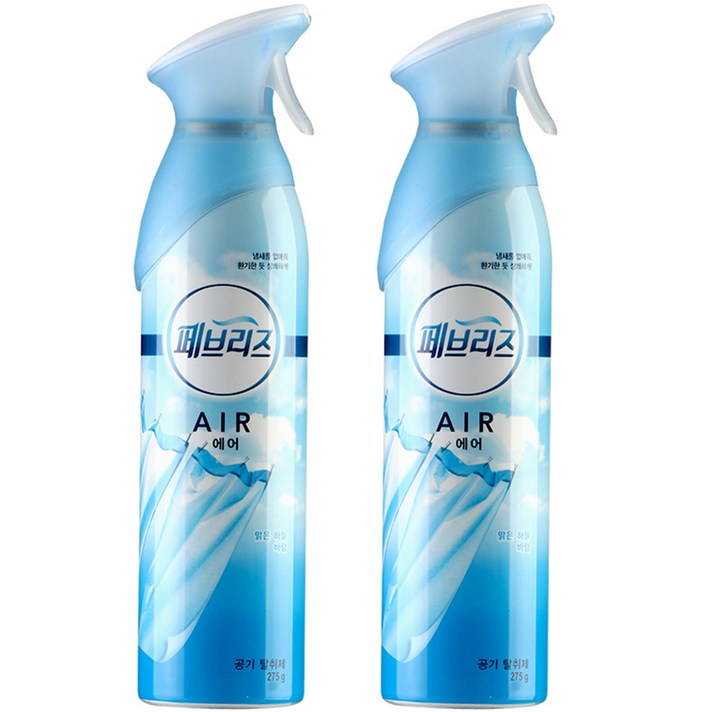 페브리즈 에어 공기탈취제 맑은하늘바람, 275g, 2개