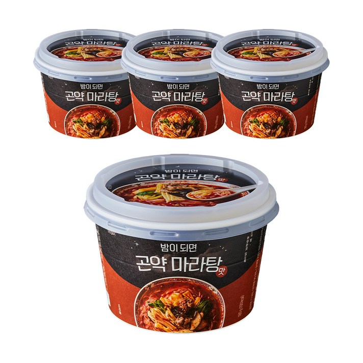 그로서리서울 밤이되면 곤약면 마라탕, 180g, 4개입