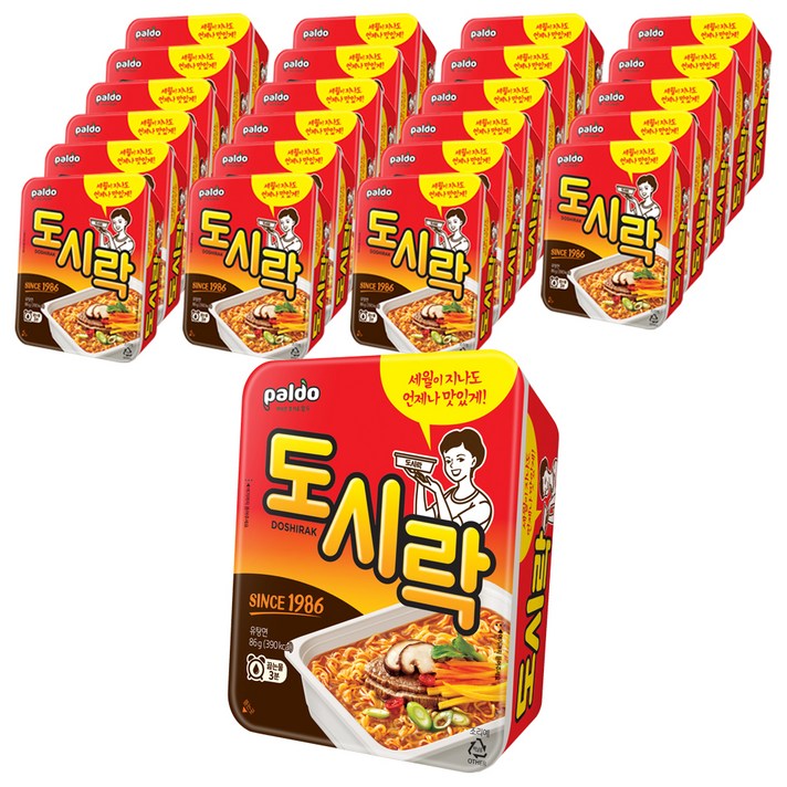 팔도 도시락 86g, 24개