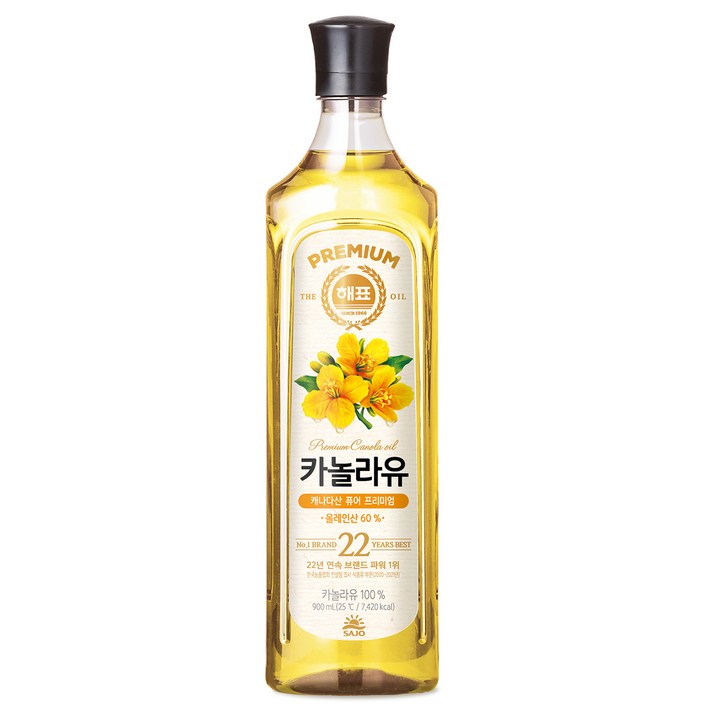 해표 카놀라유, 900ml, 1개