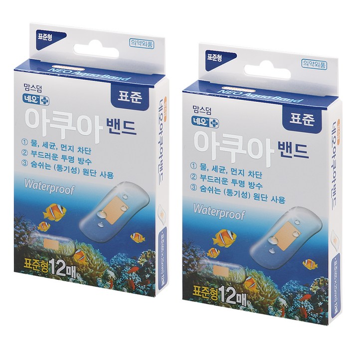 맘스덤 네오 아쿠아밴드 표준형 12p, 2개