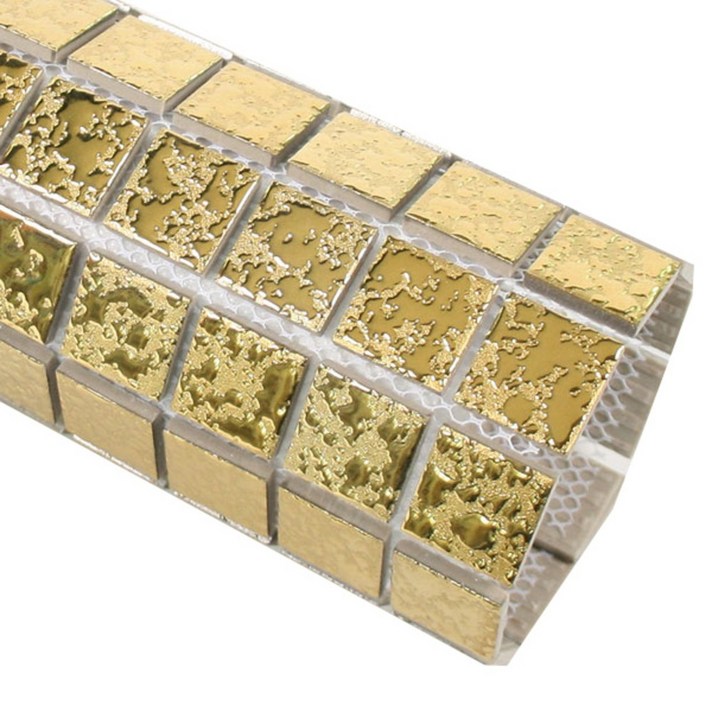 이누데코 자기질모자이크 25mm 5ea, 워터골드, 5개입