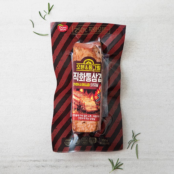 동원 오븐 & 통그릴 직화통삼겹 오리지널, 350g, 1개