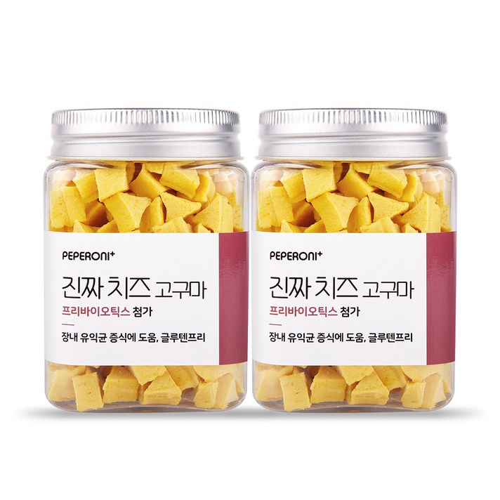 페페로니 애견용 져키 180g, 치즈 + 고구마 혼합맛, 2개