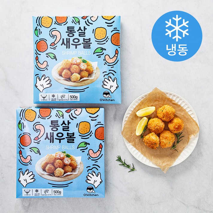 아모제 통살 새우볼 (냉동), 500g, 2개