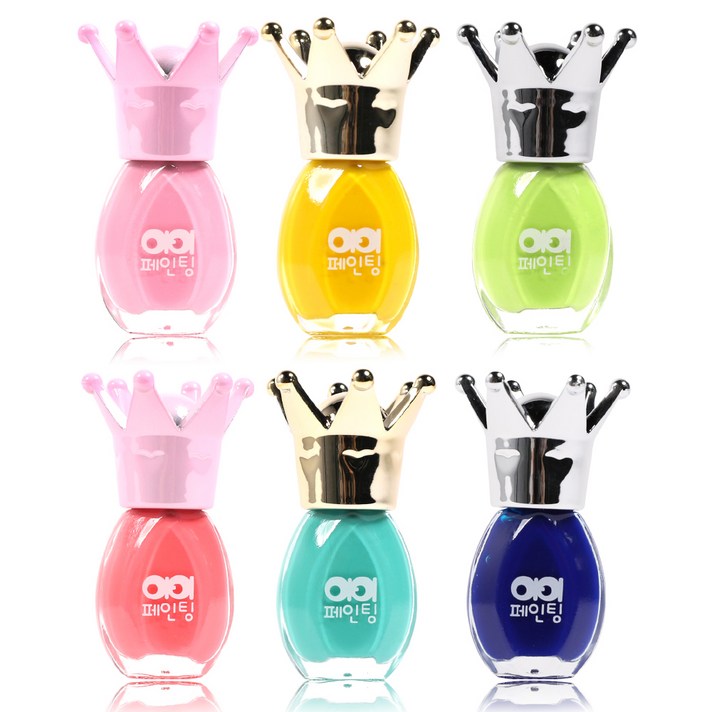 아이페인팅 어린이 키즈네일살롱 네일 6종세트, 네일 6종, 1세트