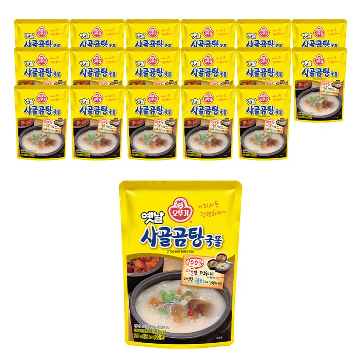 오뚜기 옛날 사골곰탕 국물, 500ml, 18개