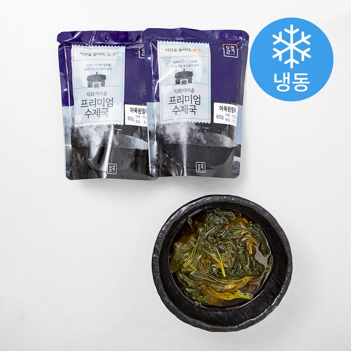 올쿡 아욱 된장국 (냉동), 650g, 2개