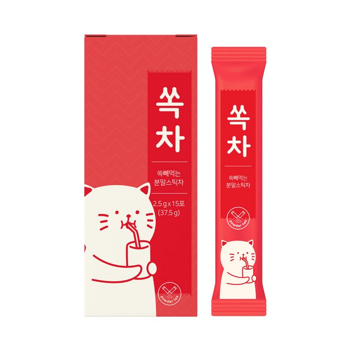 퍼스트헬스케어 쏙차 쏙빼먹는 분말스틱차, 2.5g, 15개