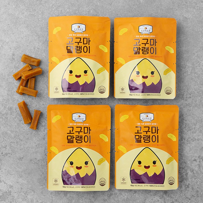 가든클래식스 고구마 말랭이, 60g, 4개