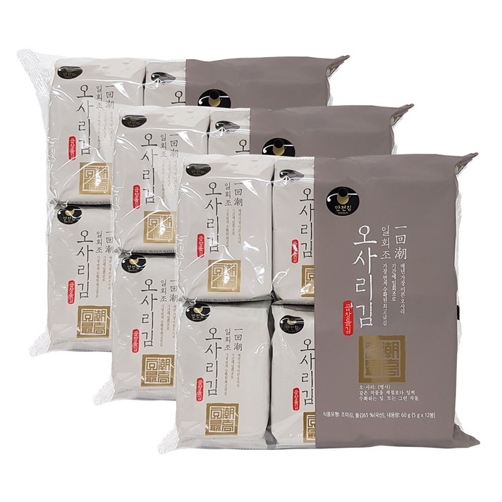만전김 일회조 오사리 곱창돌김, 5g, 36개