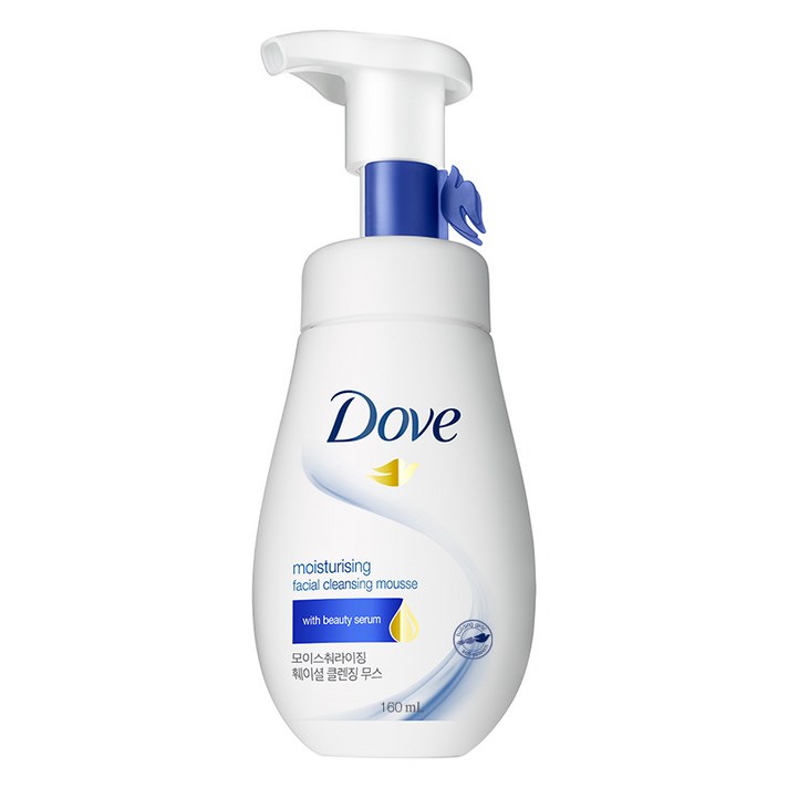 도브 모이스춰라이징 훼이셜 클렌징 무스, 160ml, 1개