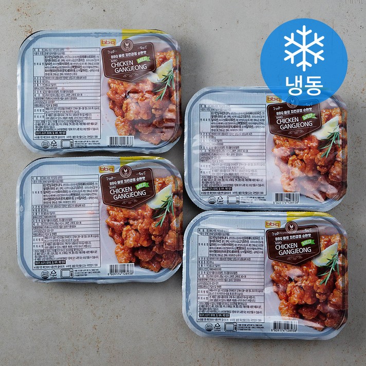 비비큐 바로 치킨강정 순한맛 (냉동), 200g, 4팩
