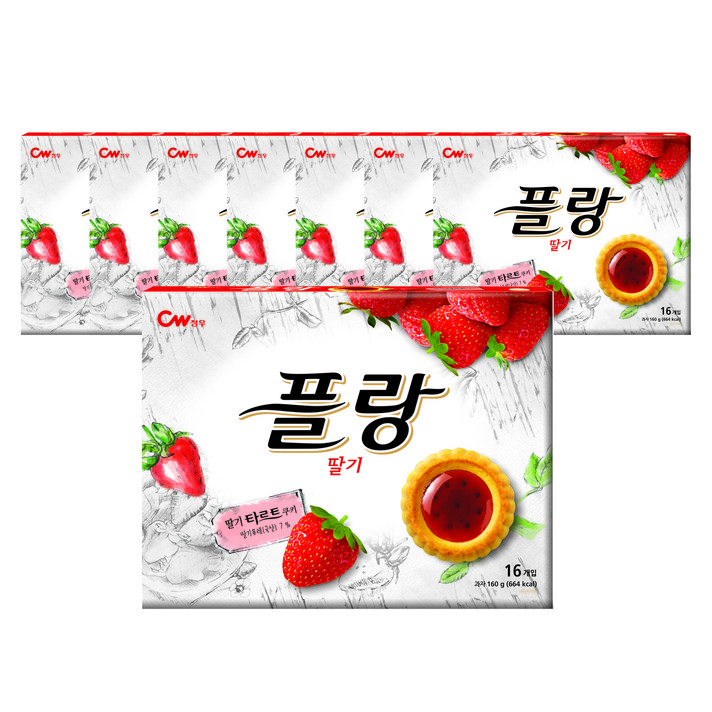 청우식품 플랑, 160g, 8개