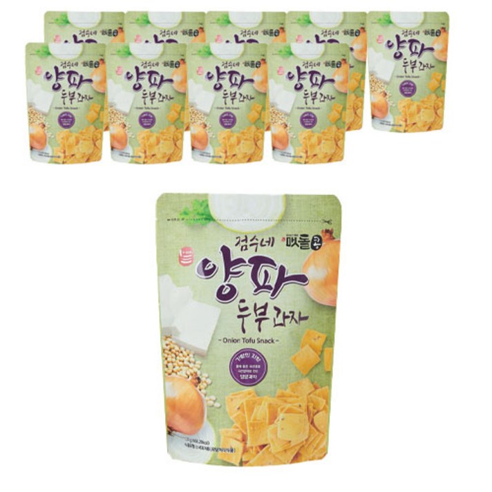 조흥미가 양파두부과자, 120g, 10개
