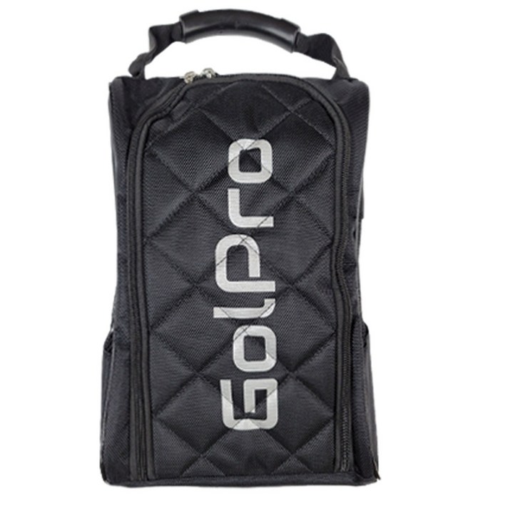 지에이치코리아 GOLPRO 퀄팅 슈즈백, 블랙