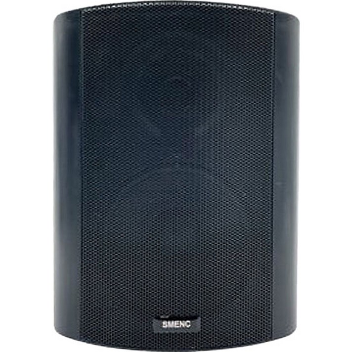 SMENC 벽걸이 방수 실내외 겸용 120W 스피커 블랙, SM-502