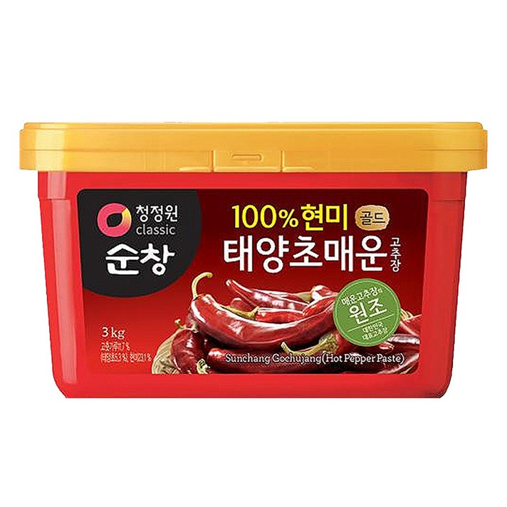 청정원순창 태양초 매운 고추장, 3kg, 1개