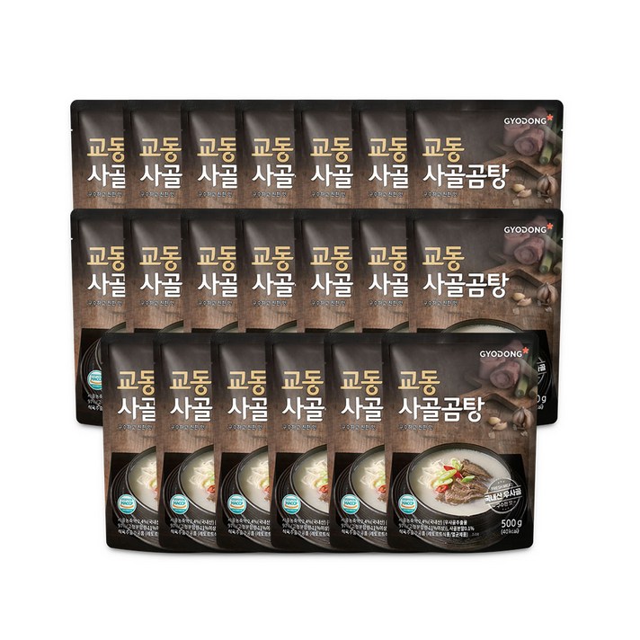 교동식품 사골곰탕, 500g, 20개입