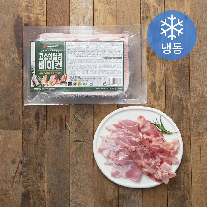 마니커에프앤지 고소한삼겹베이컨(냉동), 1000g, 1개