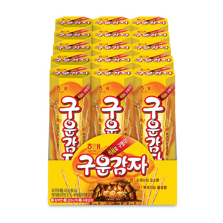 해태제과 구운감자, 27g, 15개