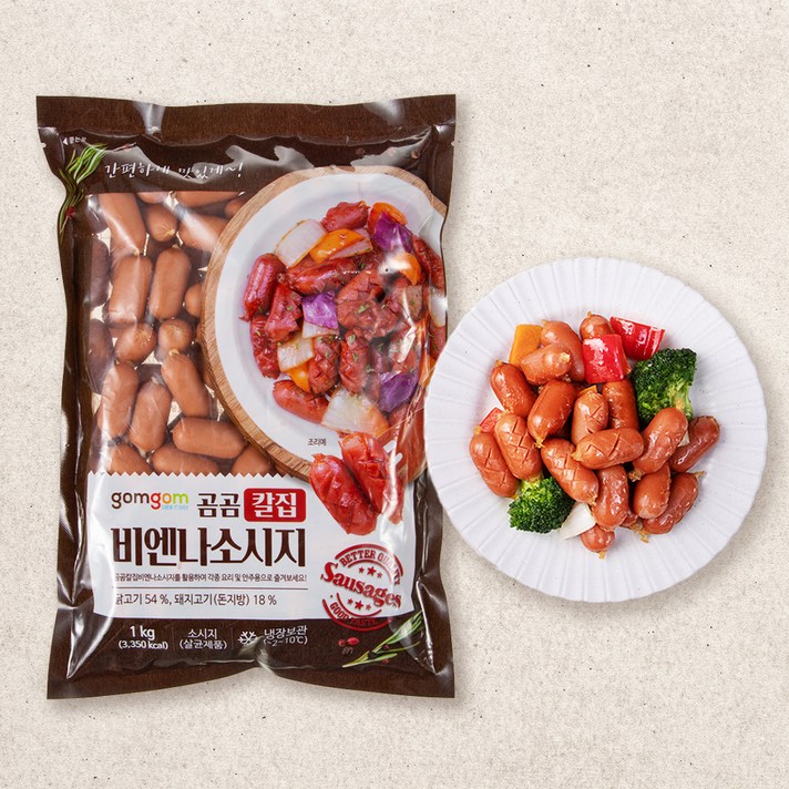 곰곰 칼집 비엔나 소시지, 1kg, 1개