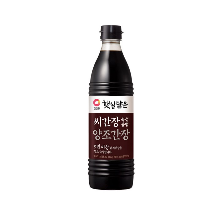 청정원 햇살담은 씨간장 양조간장, 840ml, 1개