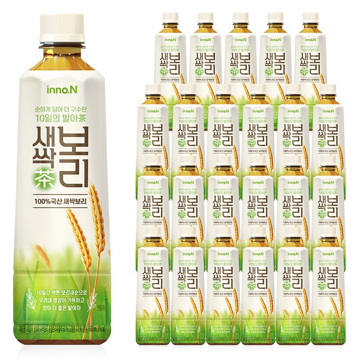 innoN 10일의 발아차 새싹보리, 500ml, 24개