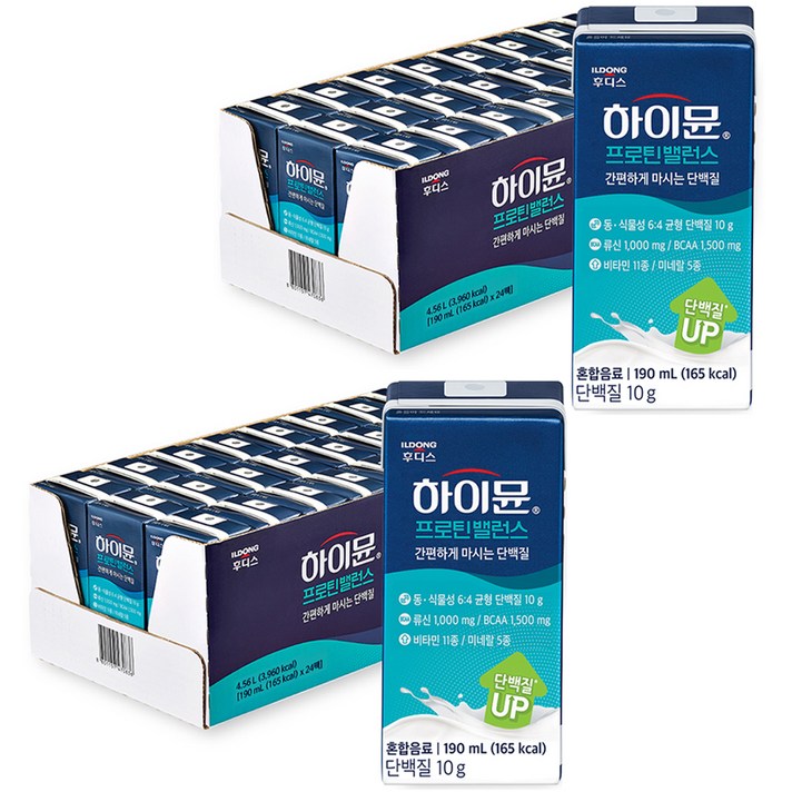하이뮨 프로틴 밸런스 음료, 48개, 190ml