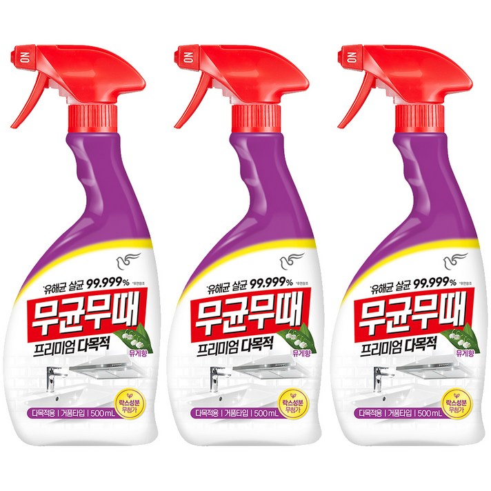 피죤 무균무때 다목적용, 500ml, 3개