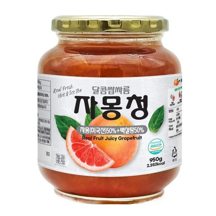 해맑음 자몽청, 950g, 1개, 1개