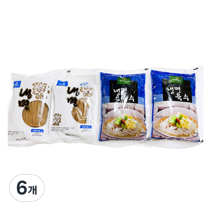 한끼든든 평양물냉면 2인분, 1040g, 6개