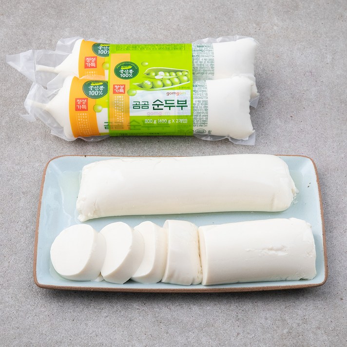 곰곰 100% 우리콩 순두부, 400g, 2팩