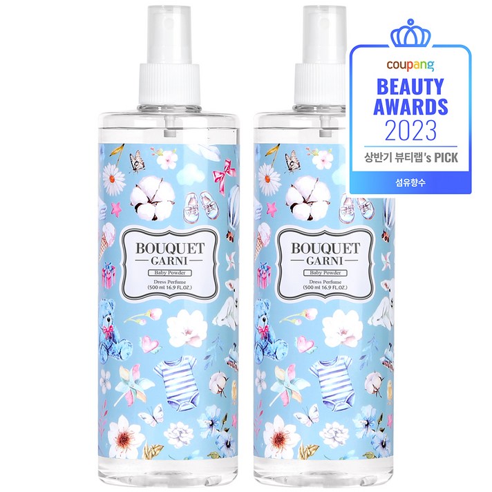 부케가르니 딥퍼퓸 섬유향수 500ml, 베이비파우더, 2개