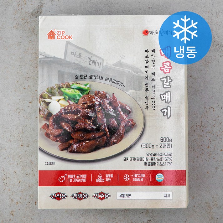 마포갈매기 매콤갈매기 (냉동), 300g, 2개