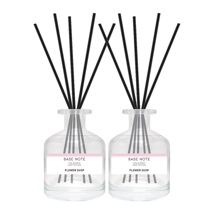 바이향 베이스노트 홈 디퓨저 150ml x 2p, 플라워샵