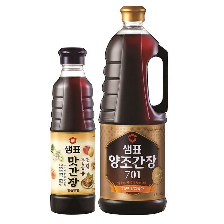 샘표 양조간장701 1.8L + 맛간장 500ml, 1세트