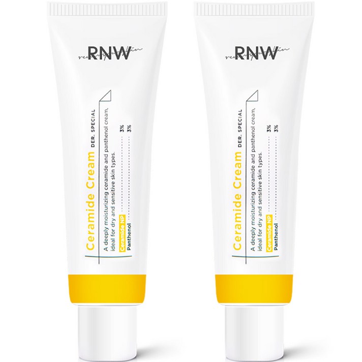 알엔더블유 더 스페셜 세라마이드 수분 진정 약산성 고보습 크림, 50ml, 2개