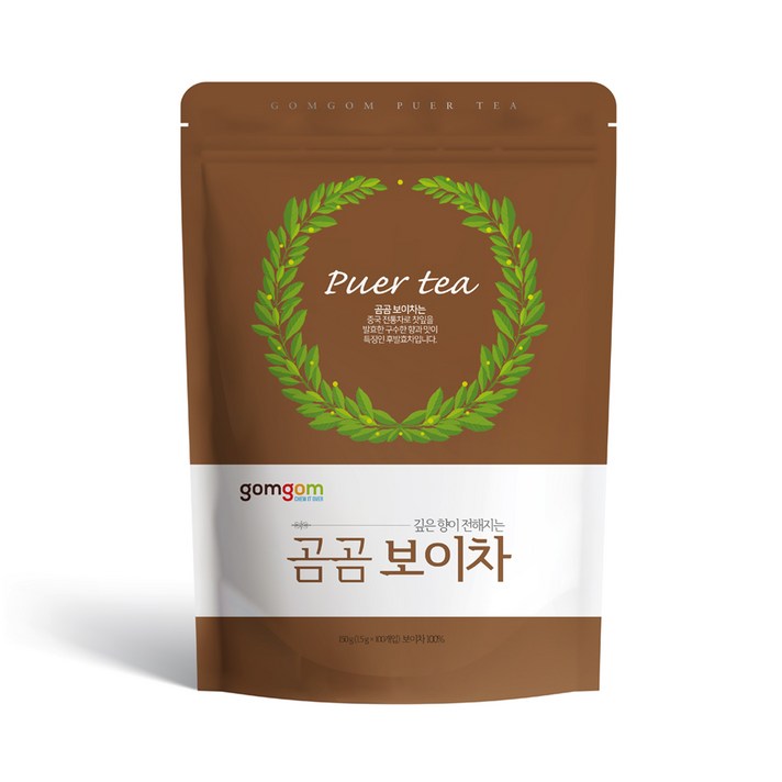 곰곰 보이차 삼각티백, 1.5g, 100개