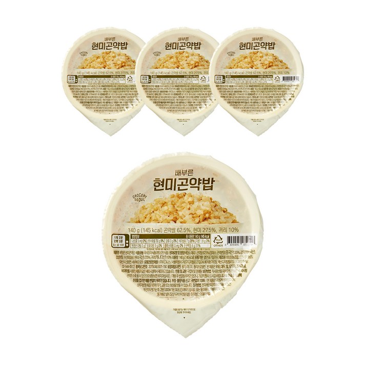 그로서리서울 배부른 현미곤약밥, 140g, 4개