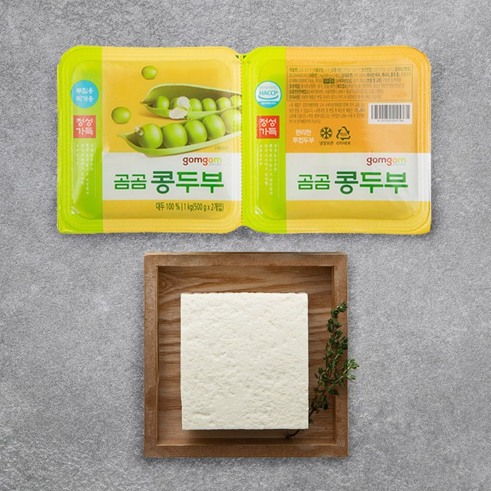 곰곰 정성가득 콩두부, 500g, 2개입