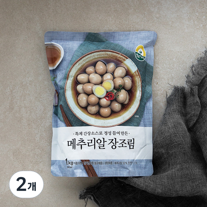 풍요한 아침 메추리알 장조림, 1000g, 2개