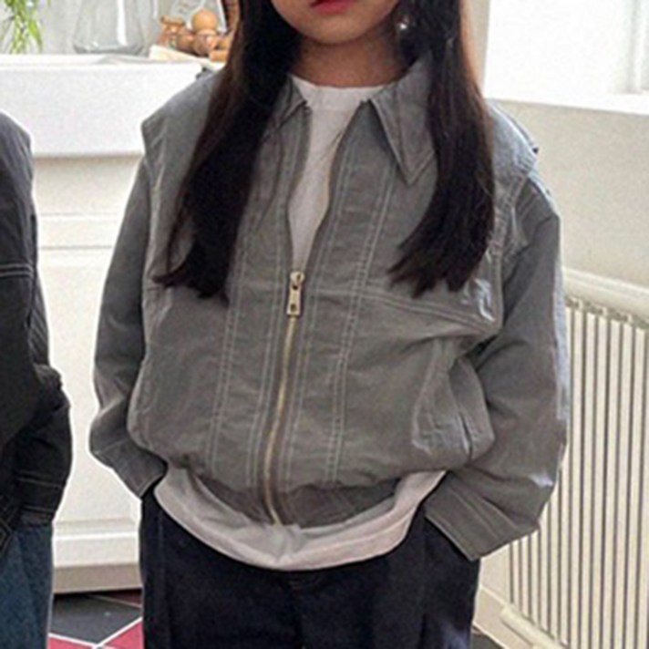느엘 아동용 나일론 카라 자켓