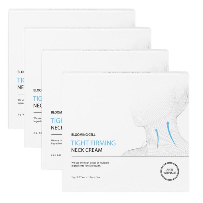 블루밍셀 타이트 퍼밍 넥 크림 30p, 60g, 4개