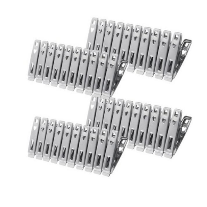 스테인리스 빨래집게 A형 50mm, 40개