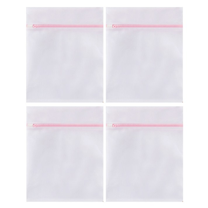 리빙다 고급 사각 세탁망 핑크 60 x 60 cm, 1개입, 4개