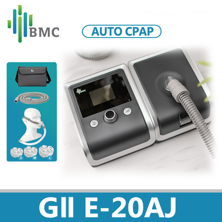 BMC 자동 양압기 E-20AJ 코콜이 방지 오토 양압기 마스크 증정, E-20AJ+P2, 1개